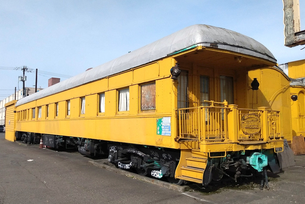 Unknown passenger car at restaurant